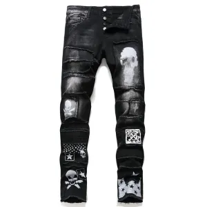 Streetwear Comfortable Men's Designer Denim Pants