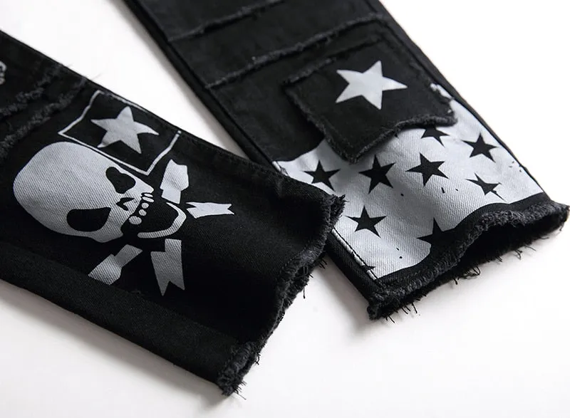 Streetwear Comfortable Men's Designer Denim Pants