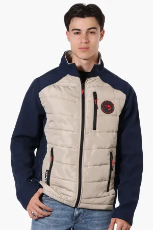 Super Triple Goose Quilted Bubble Lightweight Jacket - Beige