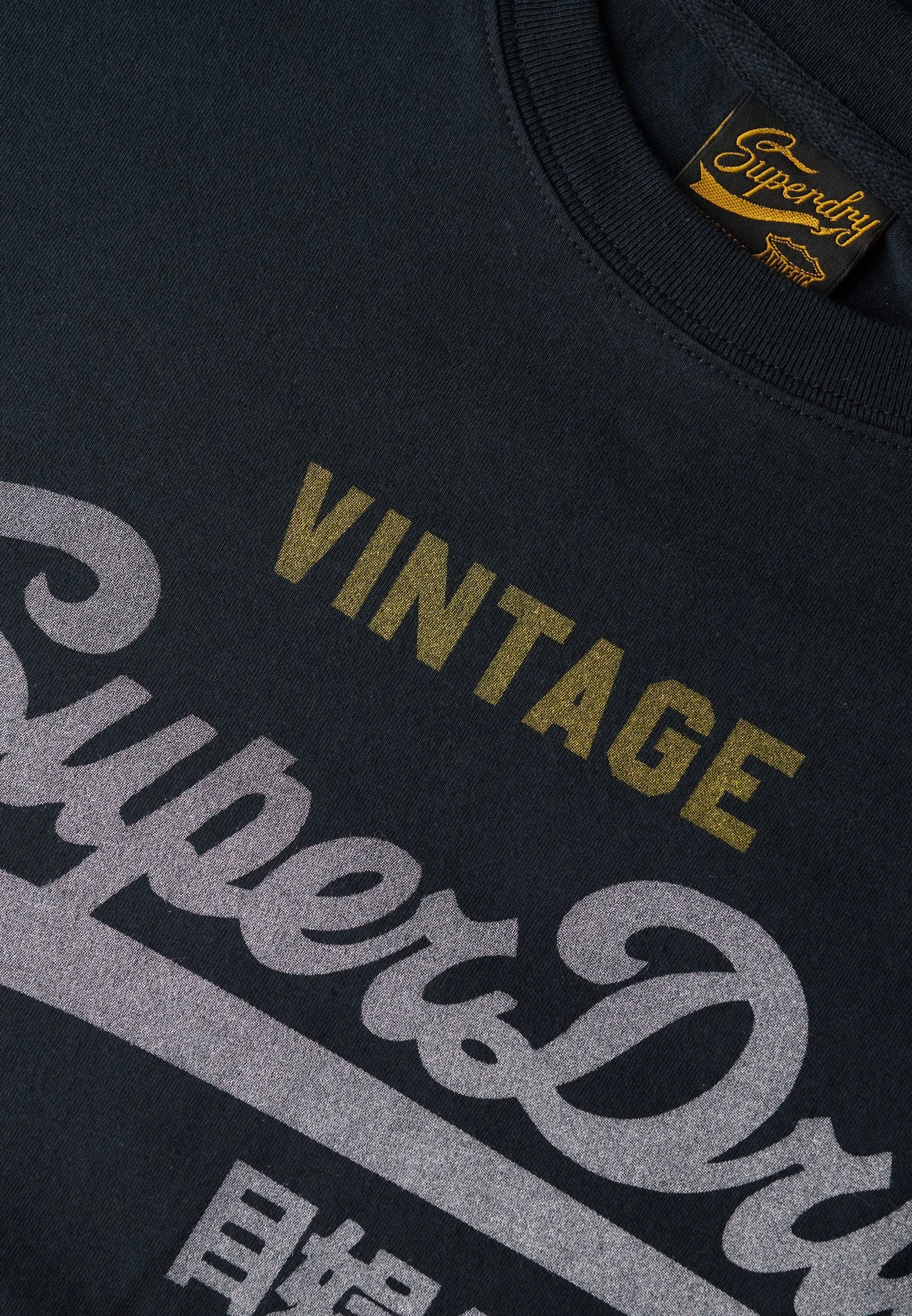 Superdry Vintage Logo Heritage Relaxed T-Shirt - Eclipse Navy