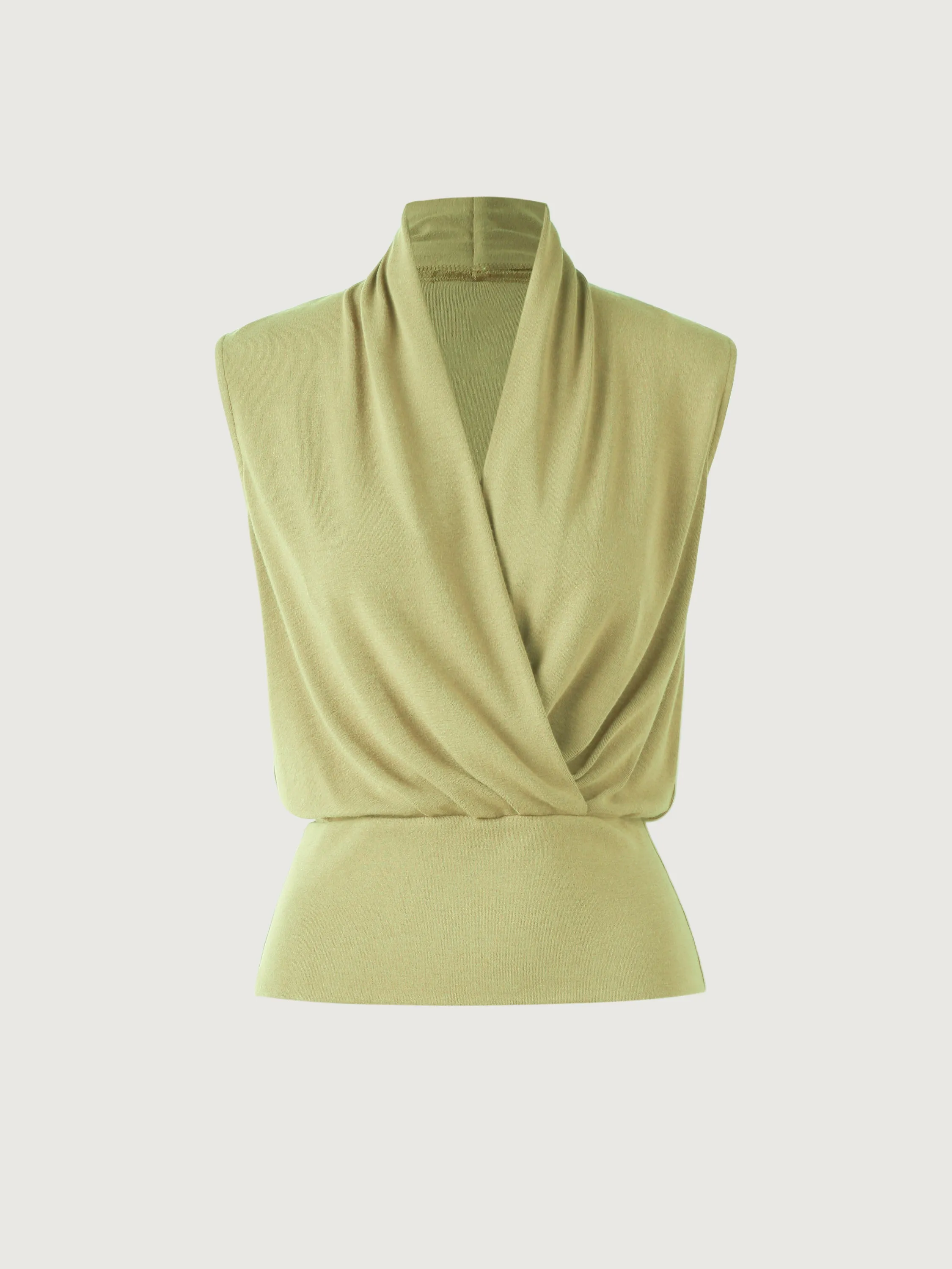 Surplice Wrap Tank Top