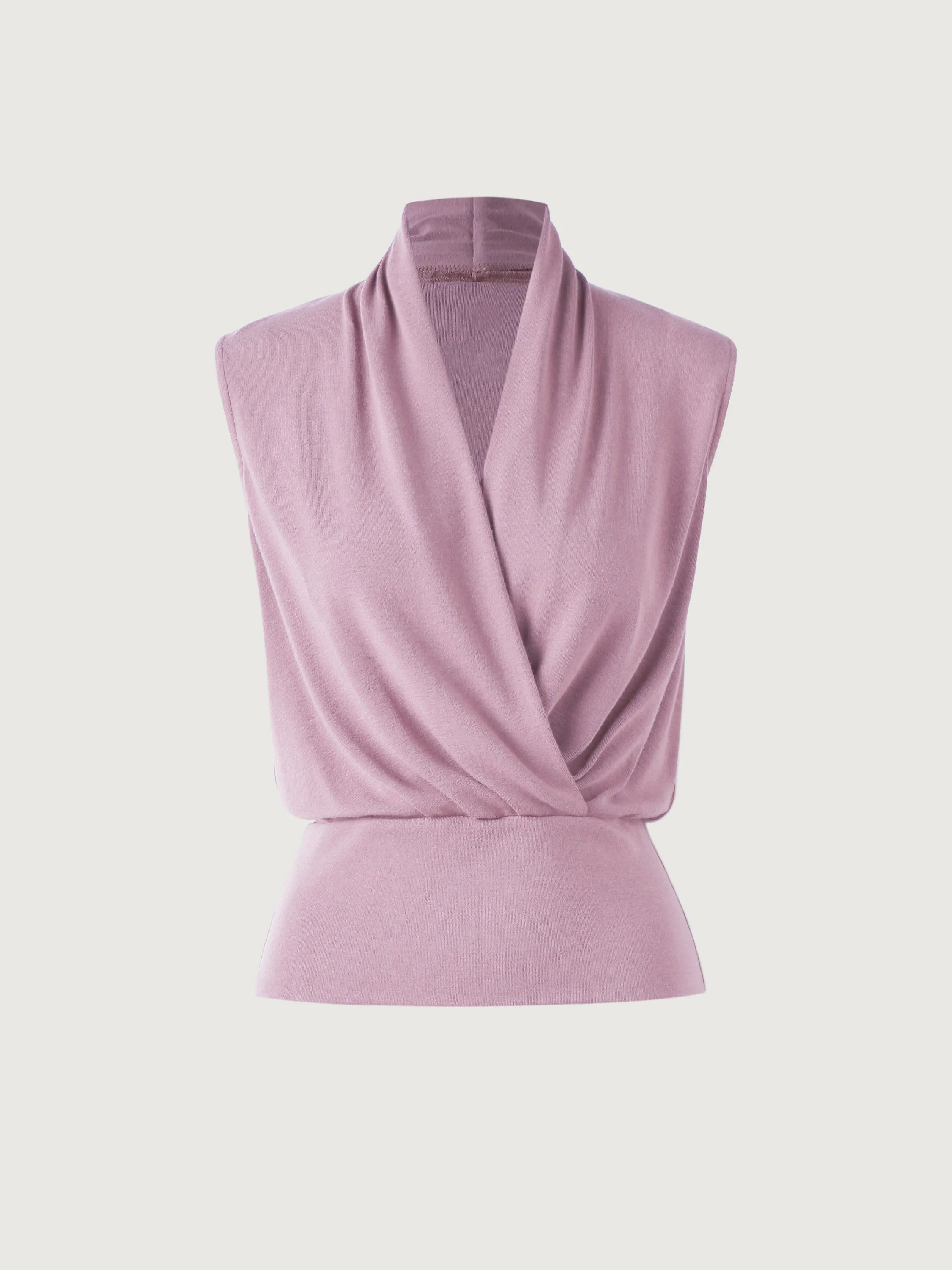 Surplice Wrap Tank Top