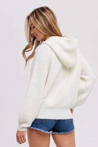 Sweater Hoodie - White
