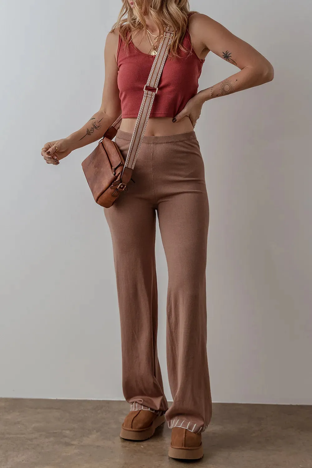 Sweet Days Trouser Pants - Brown
