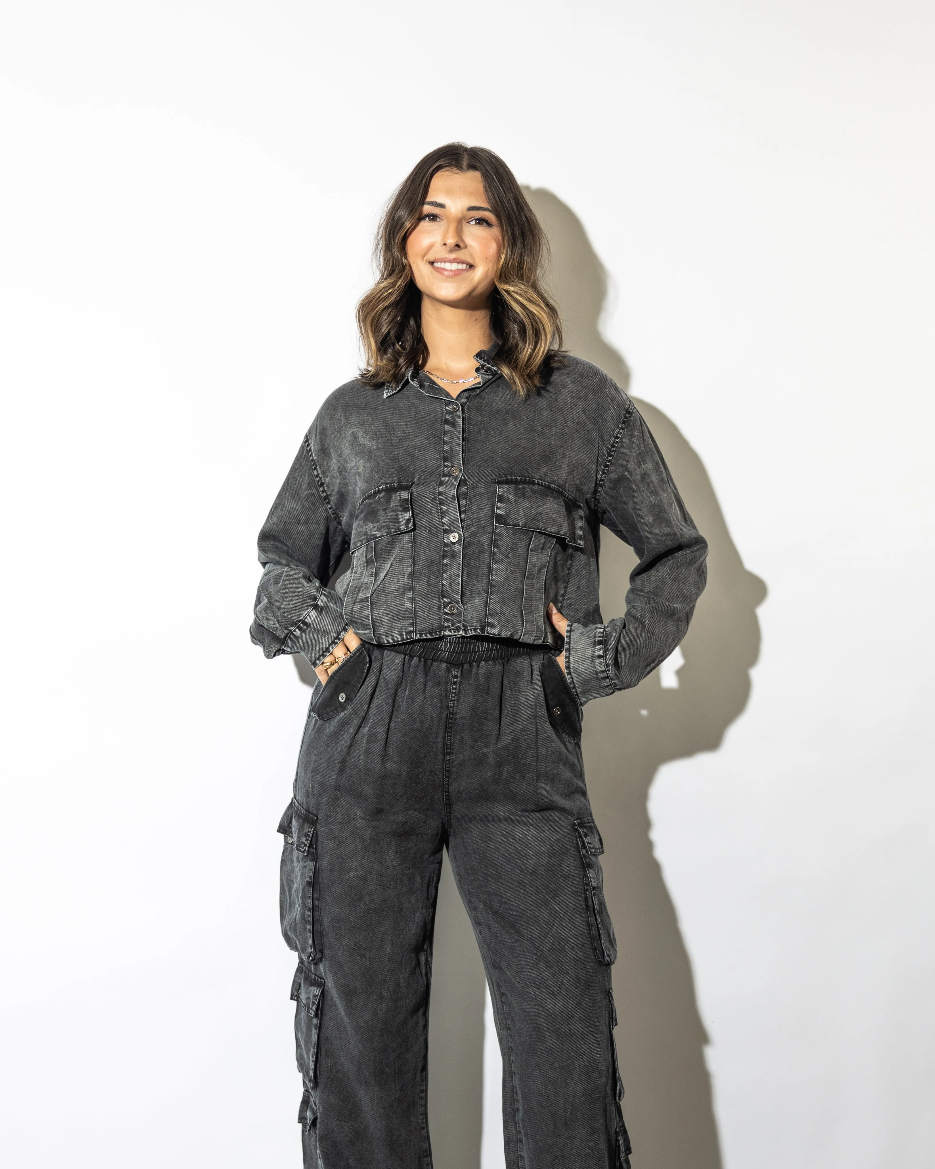 Teddi Washed Cargo Pants