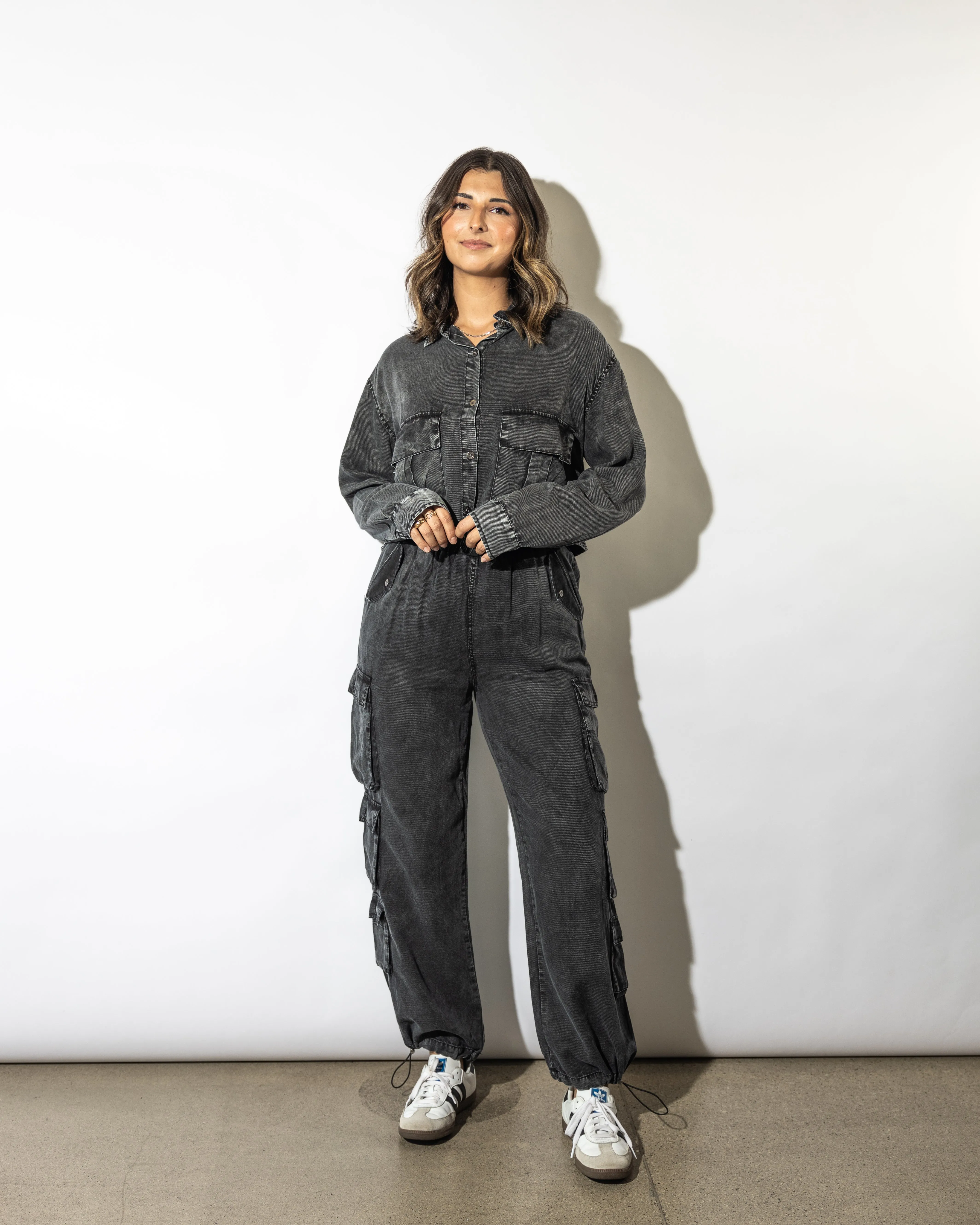 Teddi Washed Cargo Pants