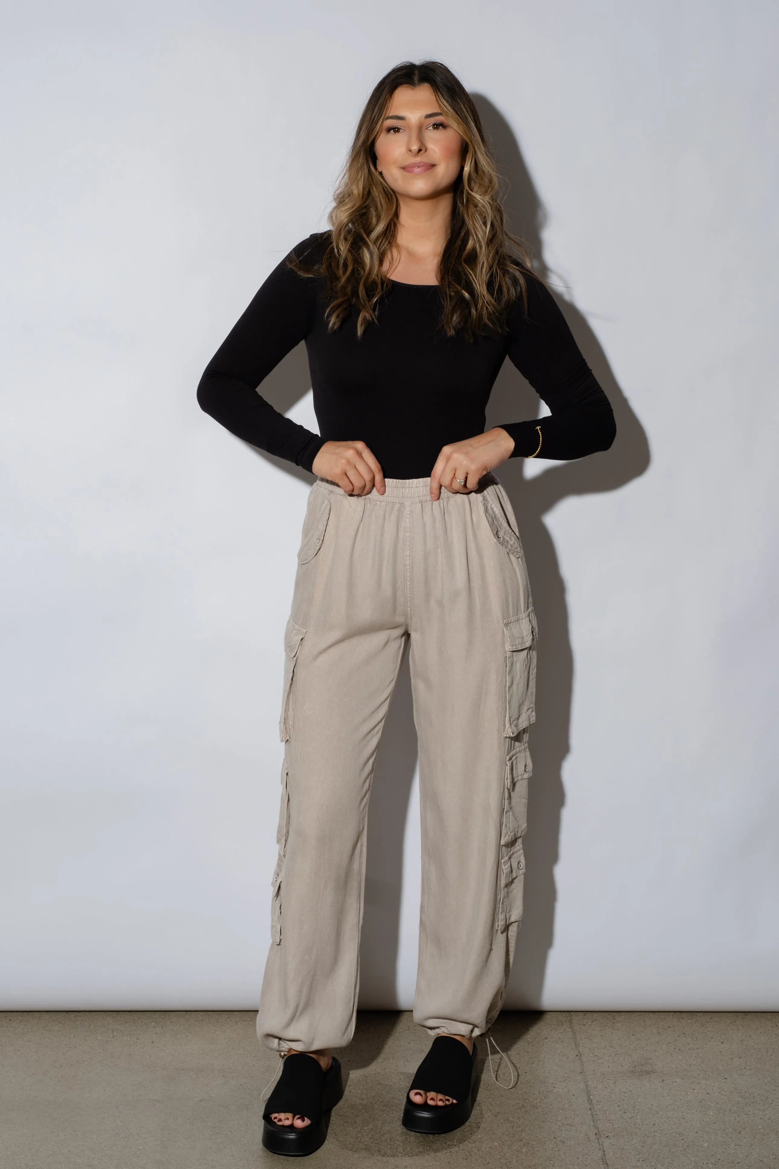 Teddi Washed Cargo Pants