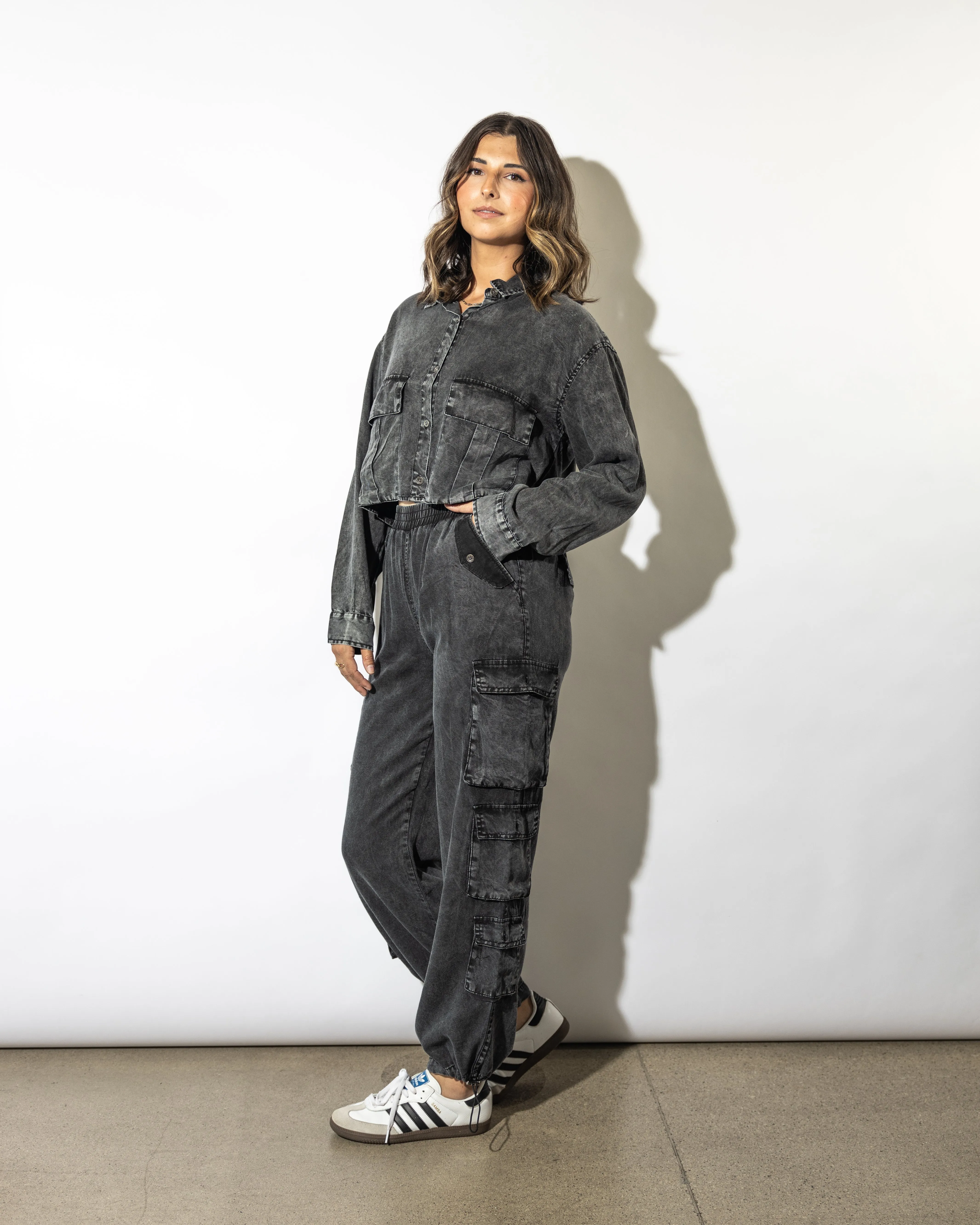 Teddi Washed Cargo Pants