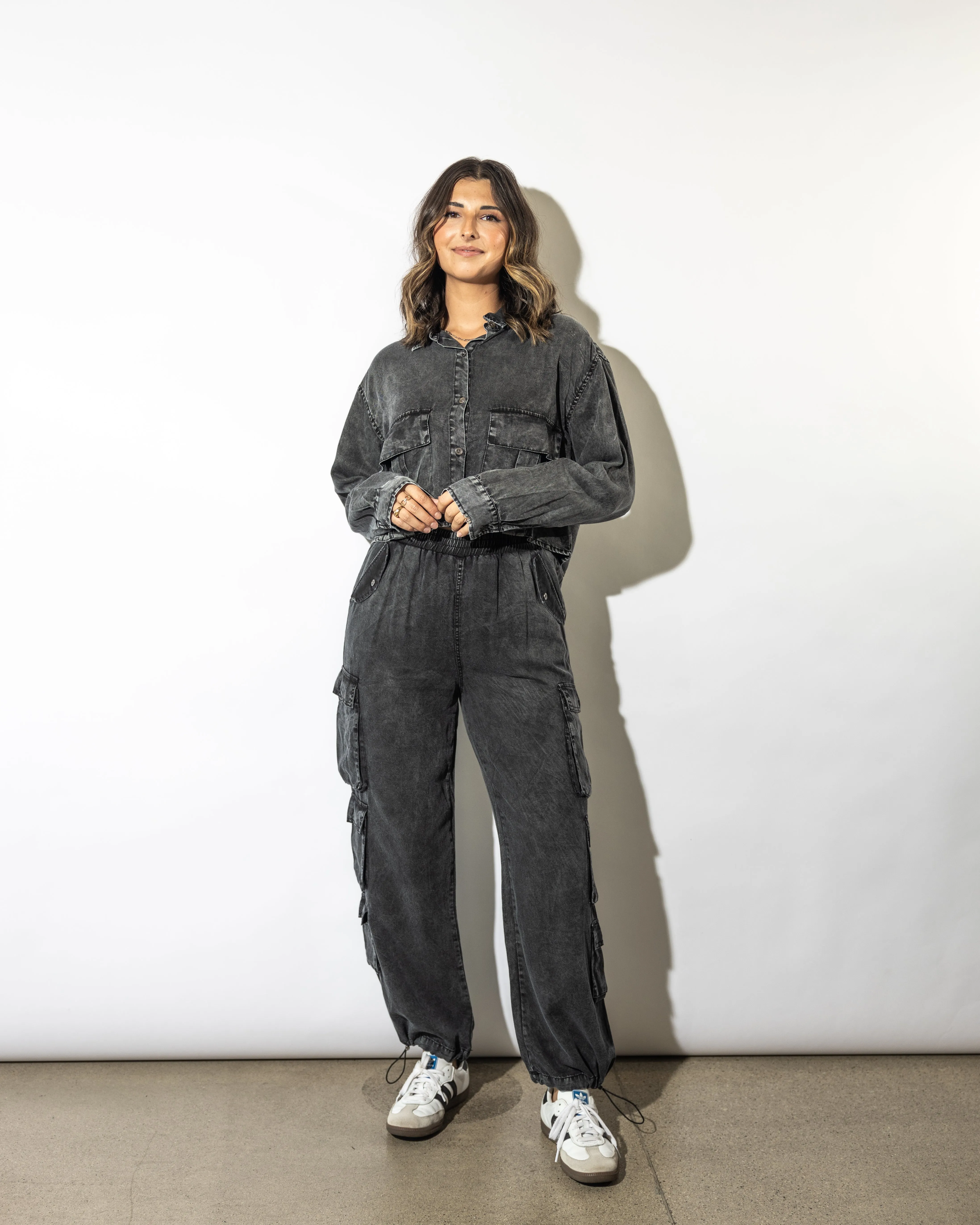 Teddi Washed Cargo Pants