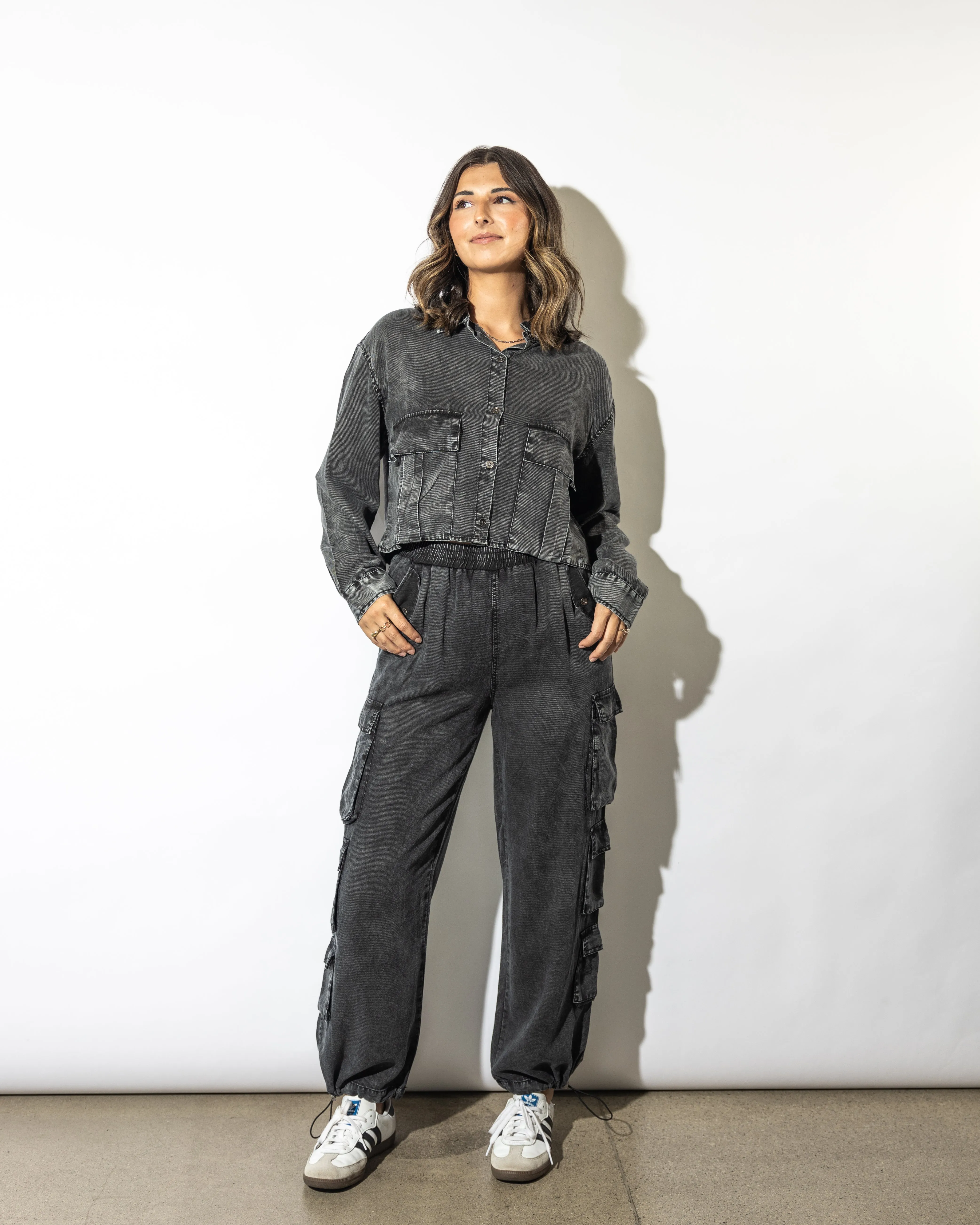 Teddi Washed Cargo Pants