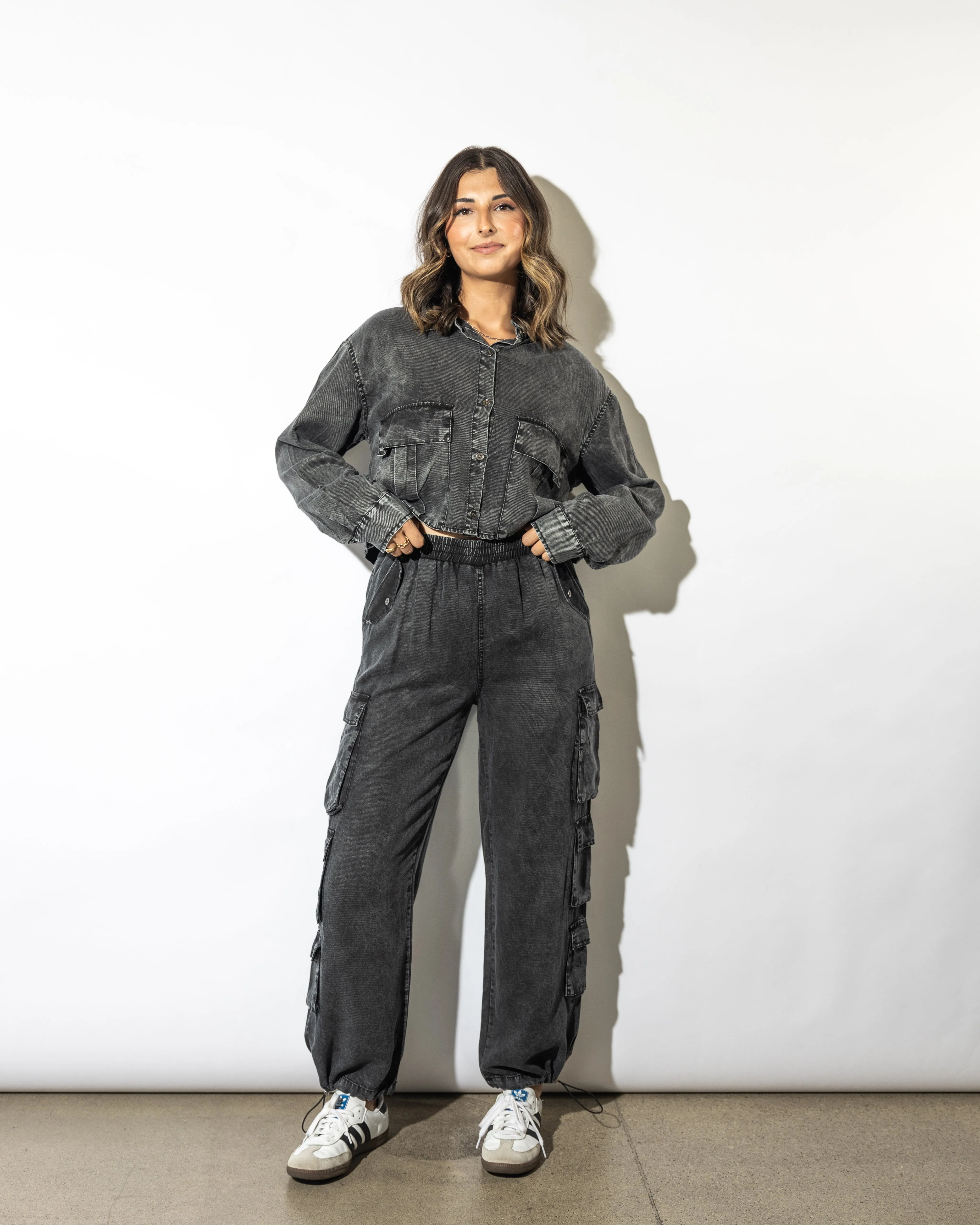 Teddi Washed Cargo Pants