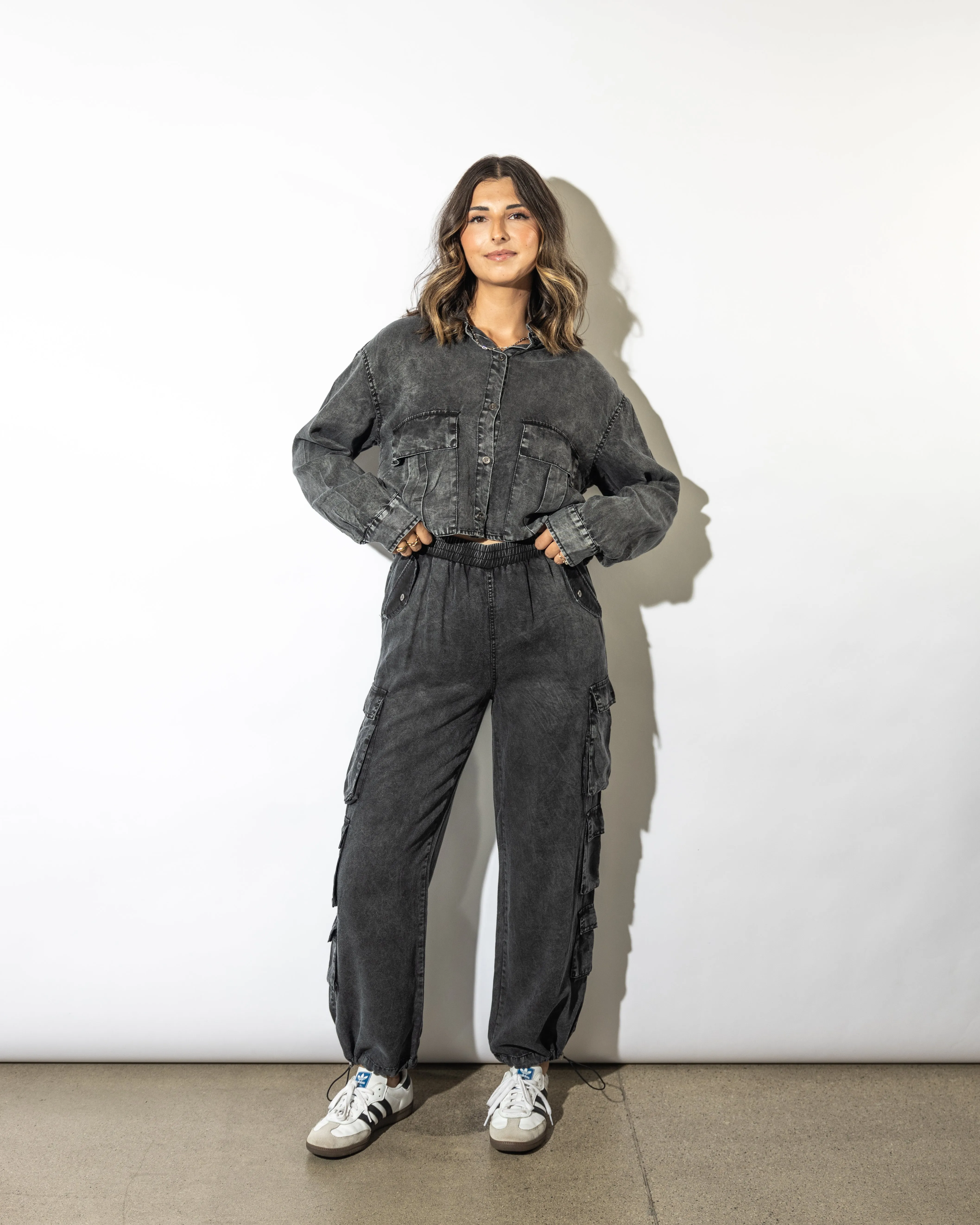 Teddi Washed Cargo Pants