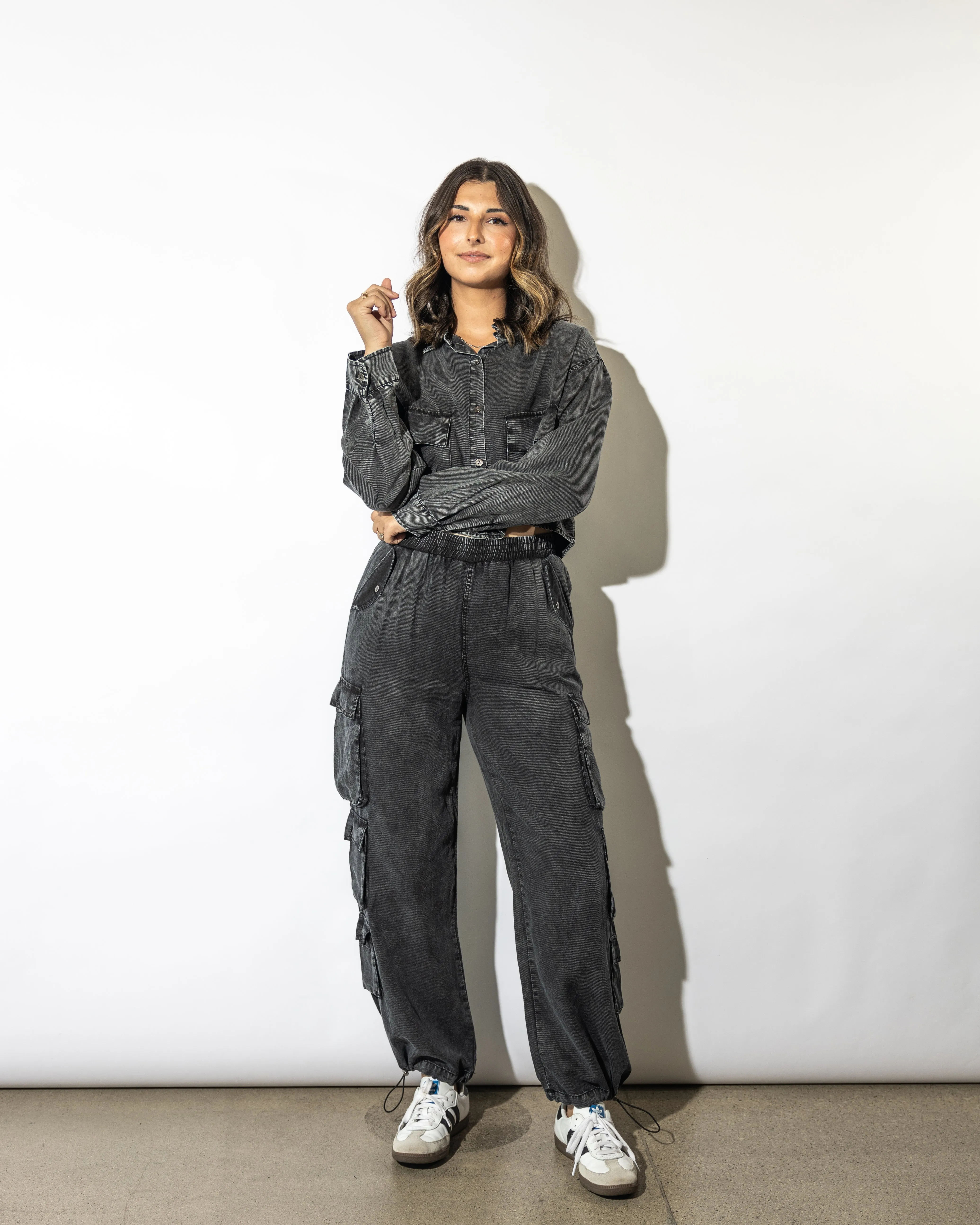 Teddi Washed Cargo Pants