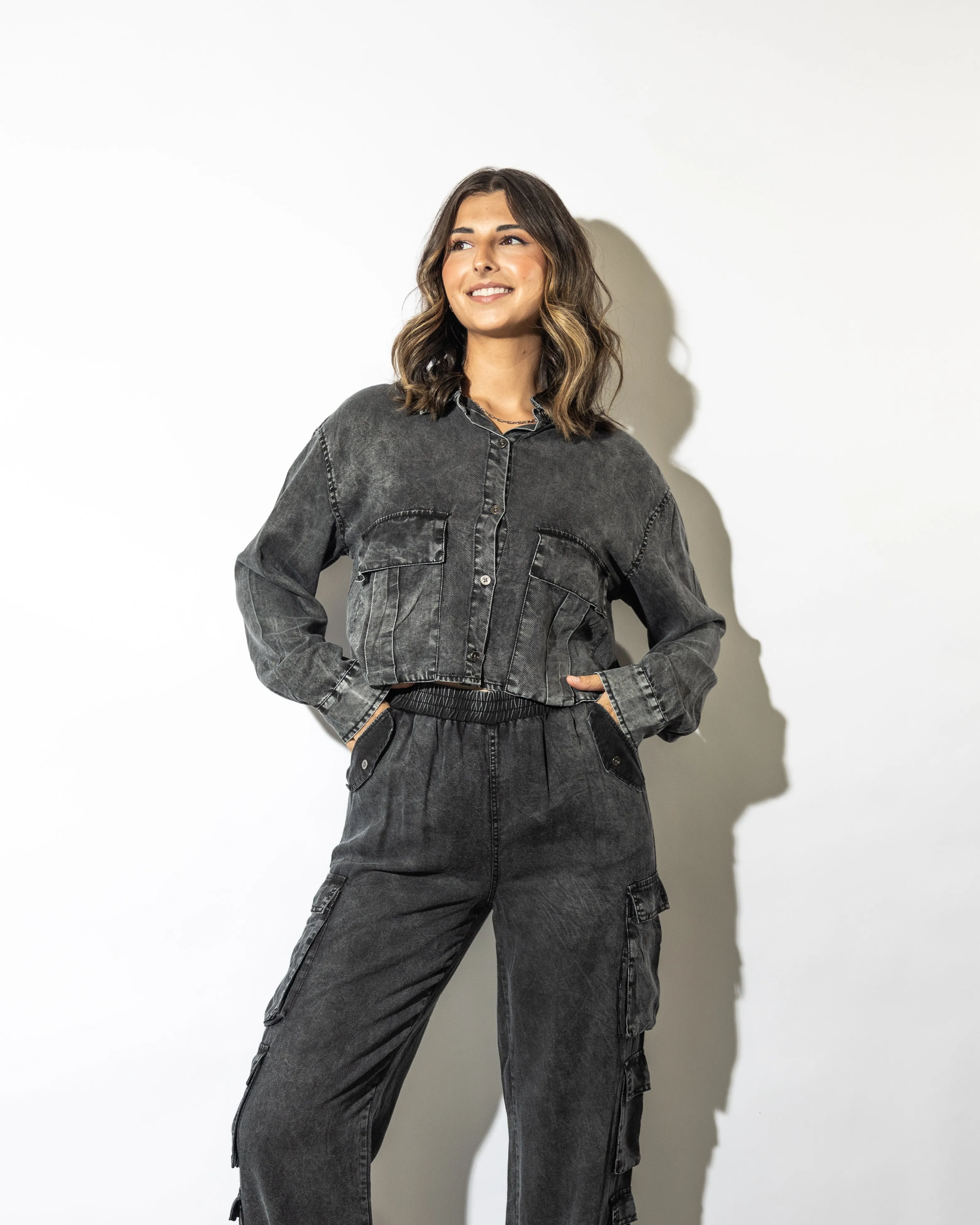 Teddi Washed Cargo Pants