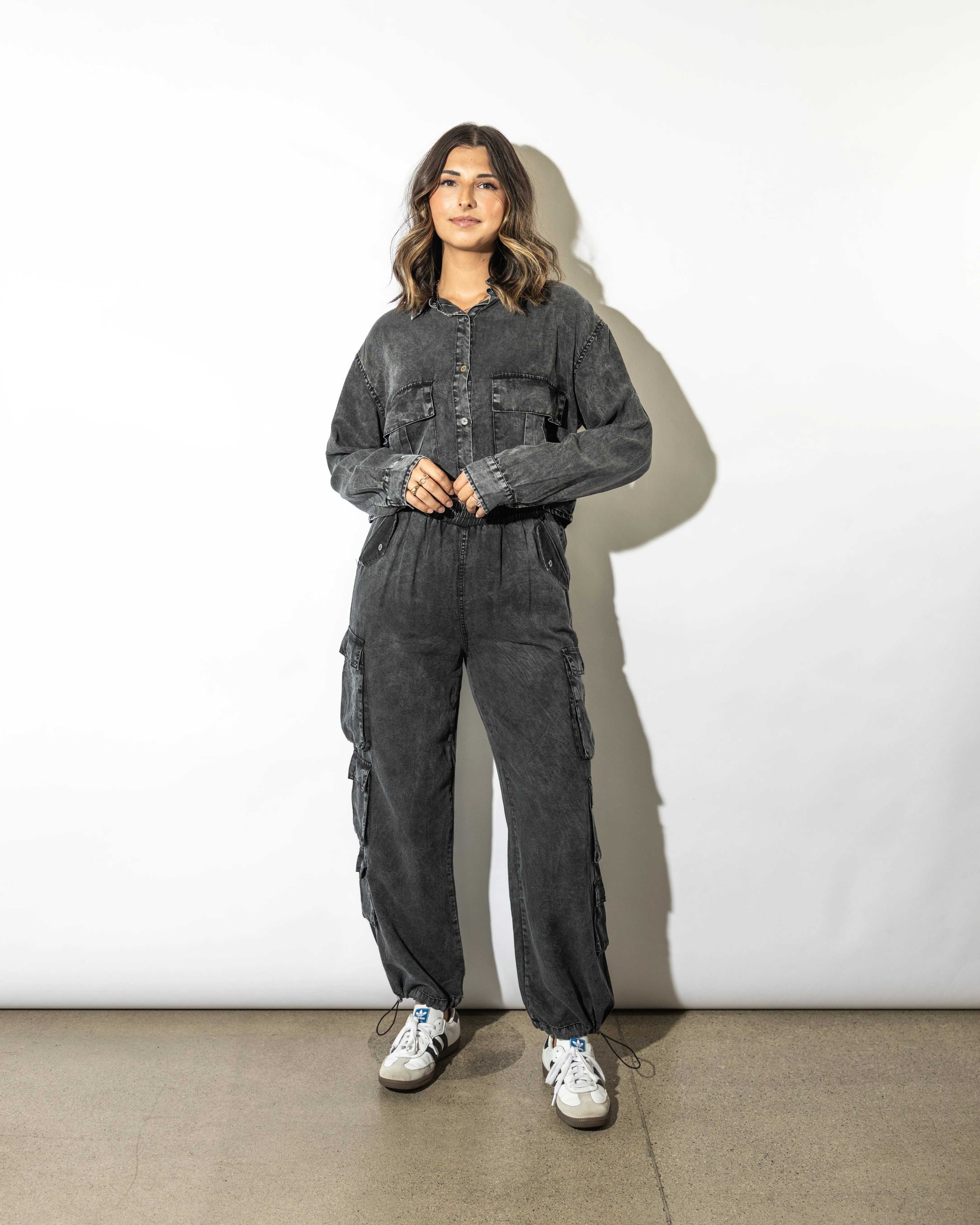 Teddi Washed Cargo Pants