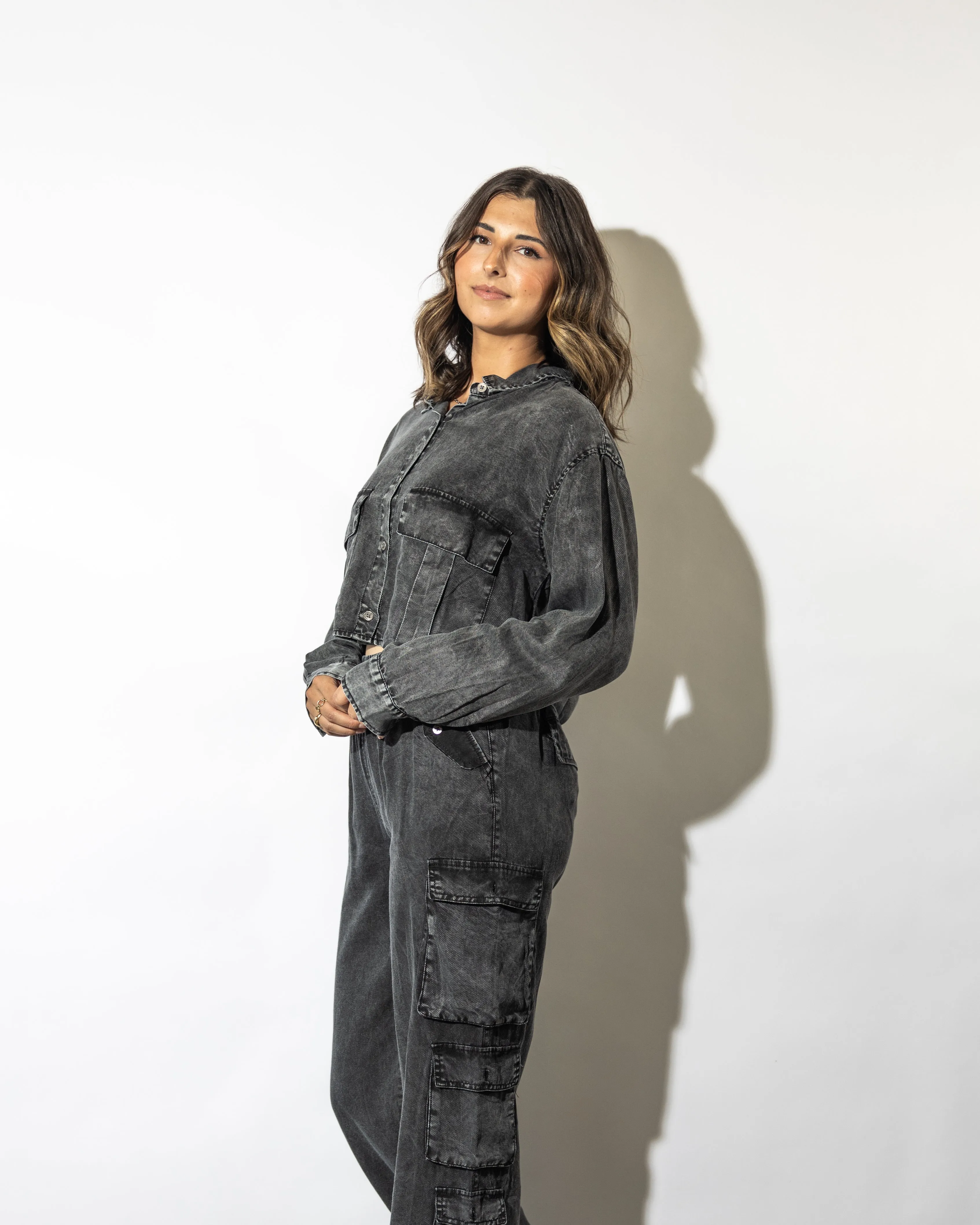 Teddi Washed Cargo Pants