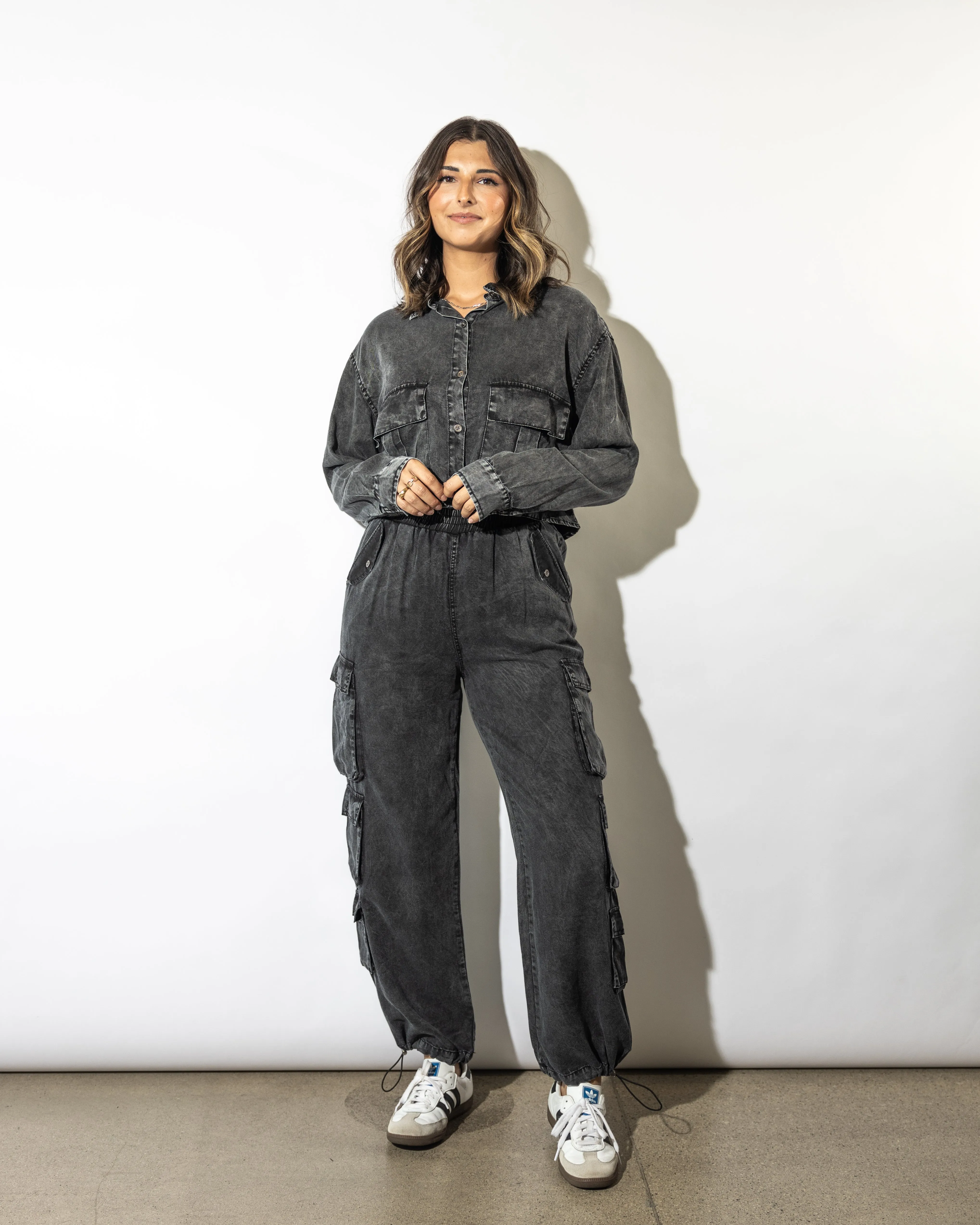 Teddi Washed Cargo Pants