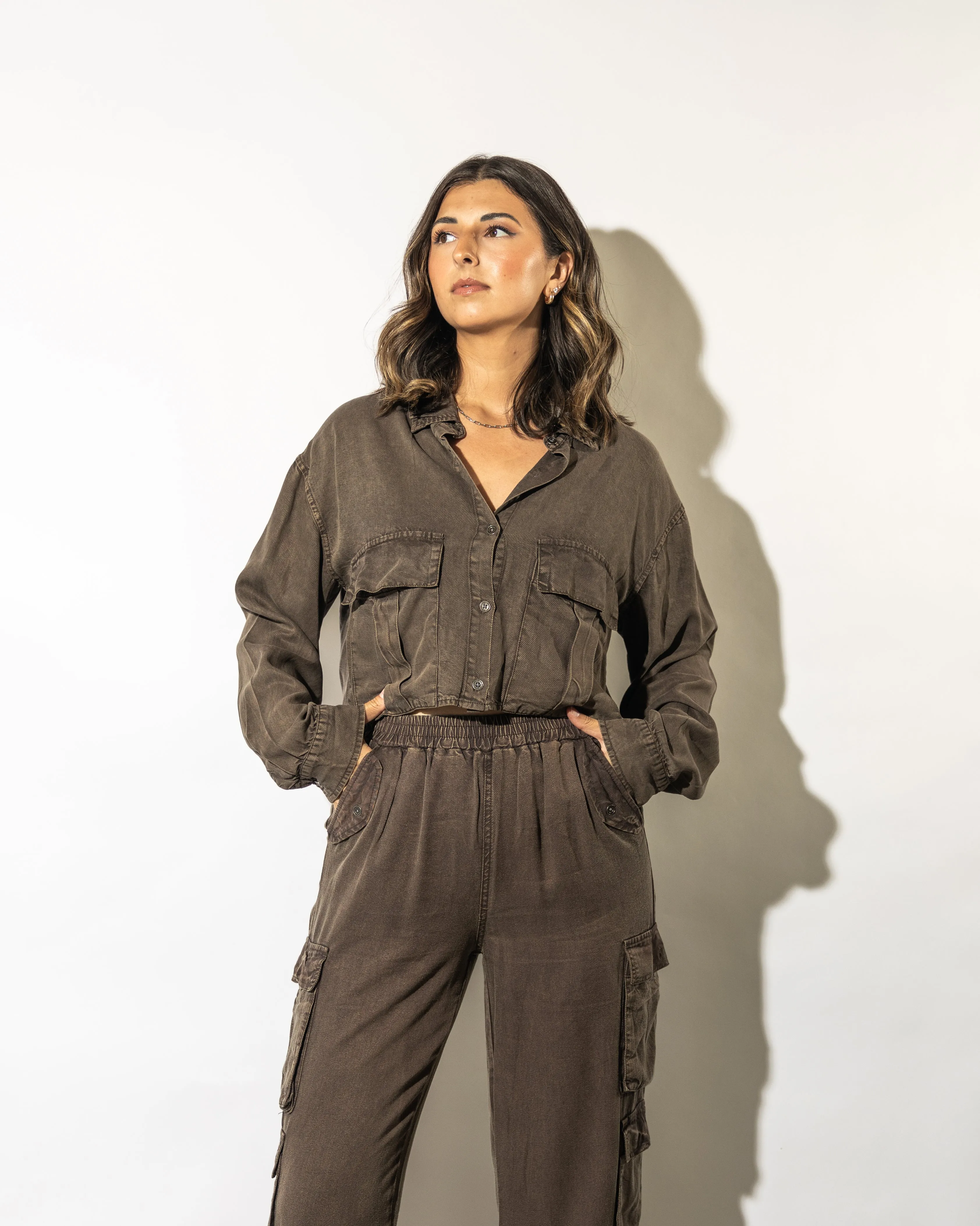 Teddi Washed Cargo Pants
