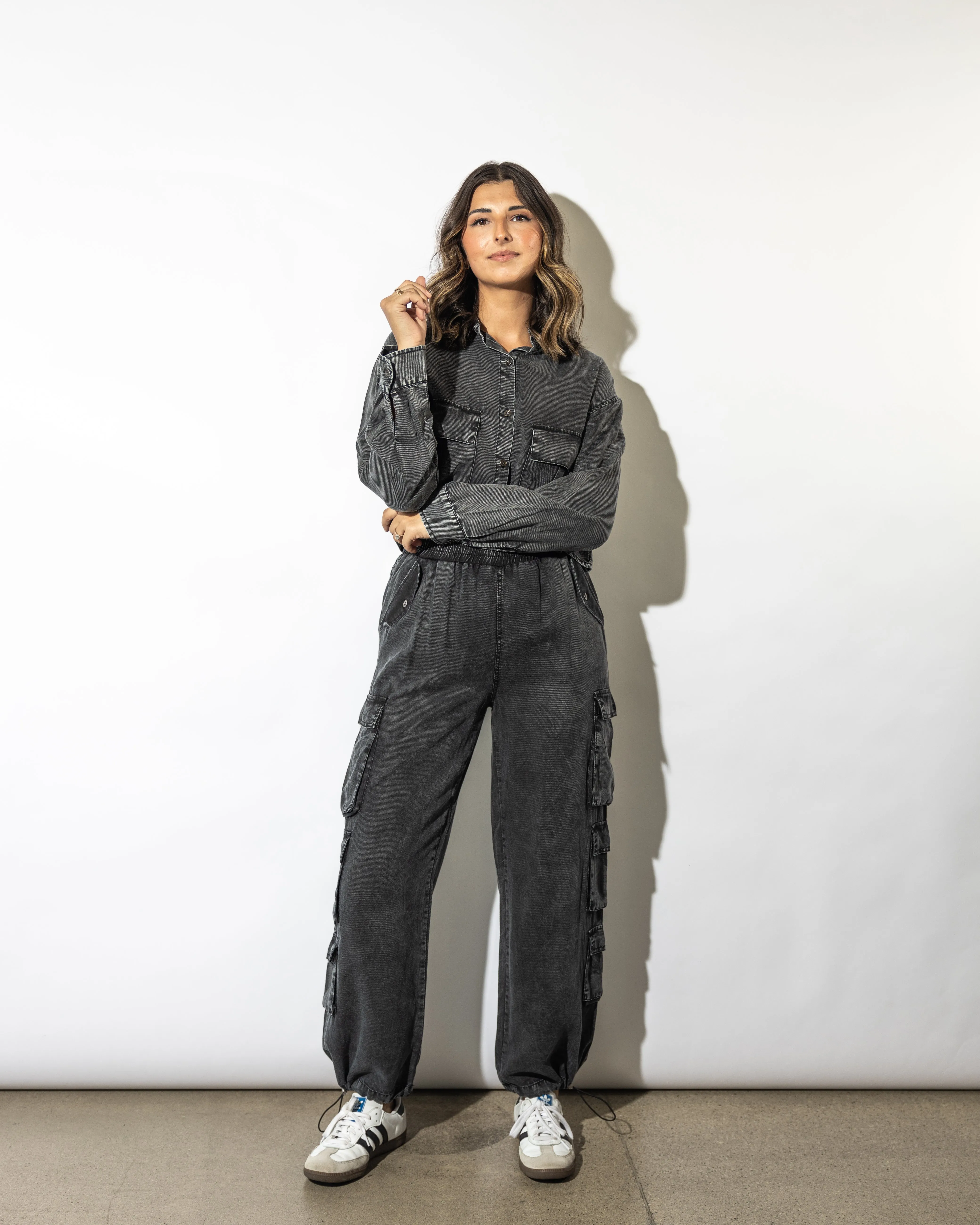 Teddi Washed Cargo Pants