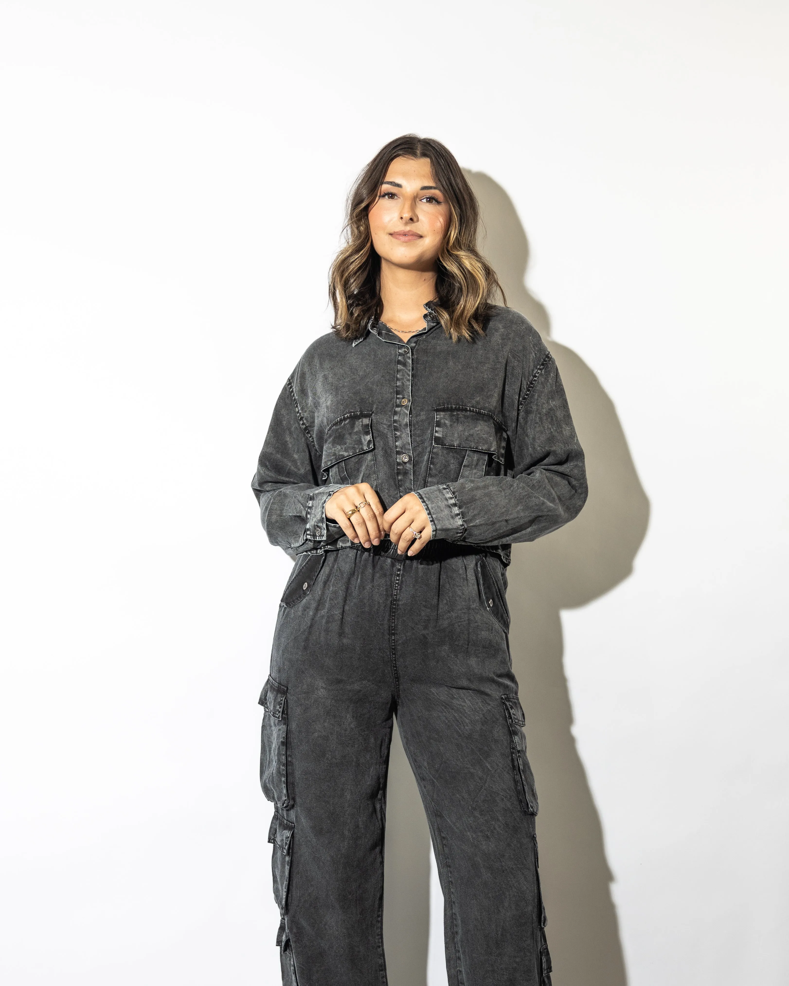 Teddi Washed Cargo Pants