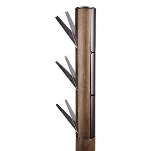 Umbra Flapper Coat Rack, Clothing Hanger, Umbrella Holder, and Hat Organizer, Great for Entryway, Black/Walnut