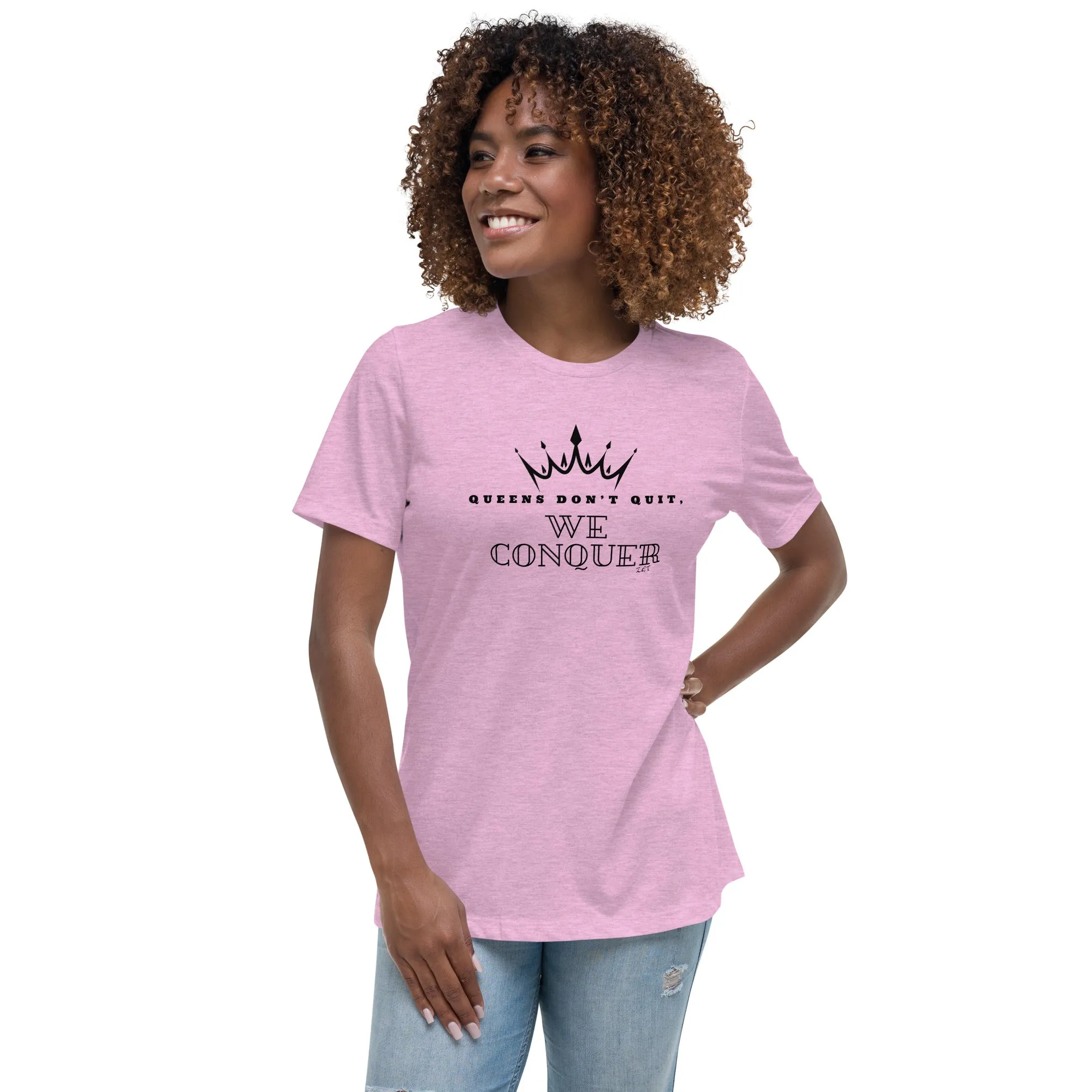 WE CONQUER: Women's Relaxed T-Shirt