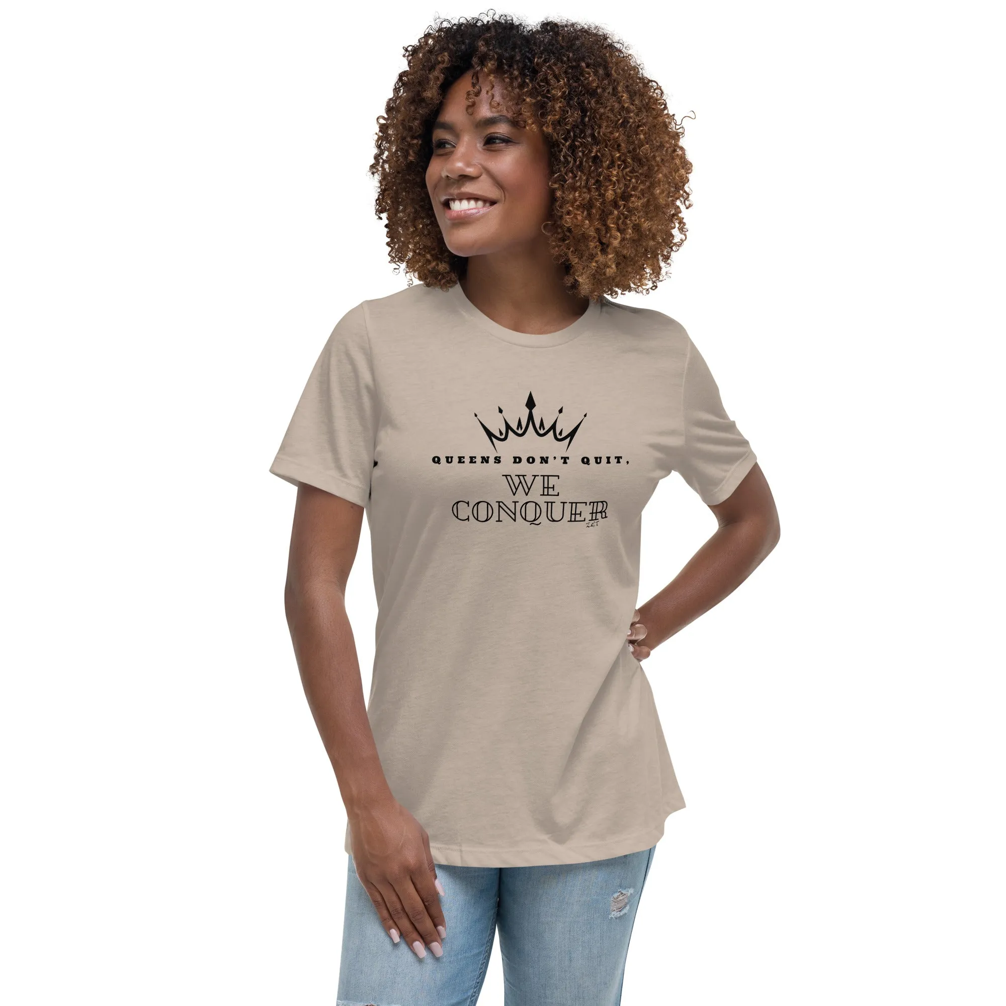 WE CONQUER: Women's Relaxed T-Shirt