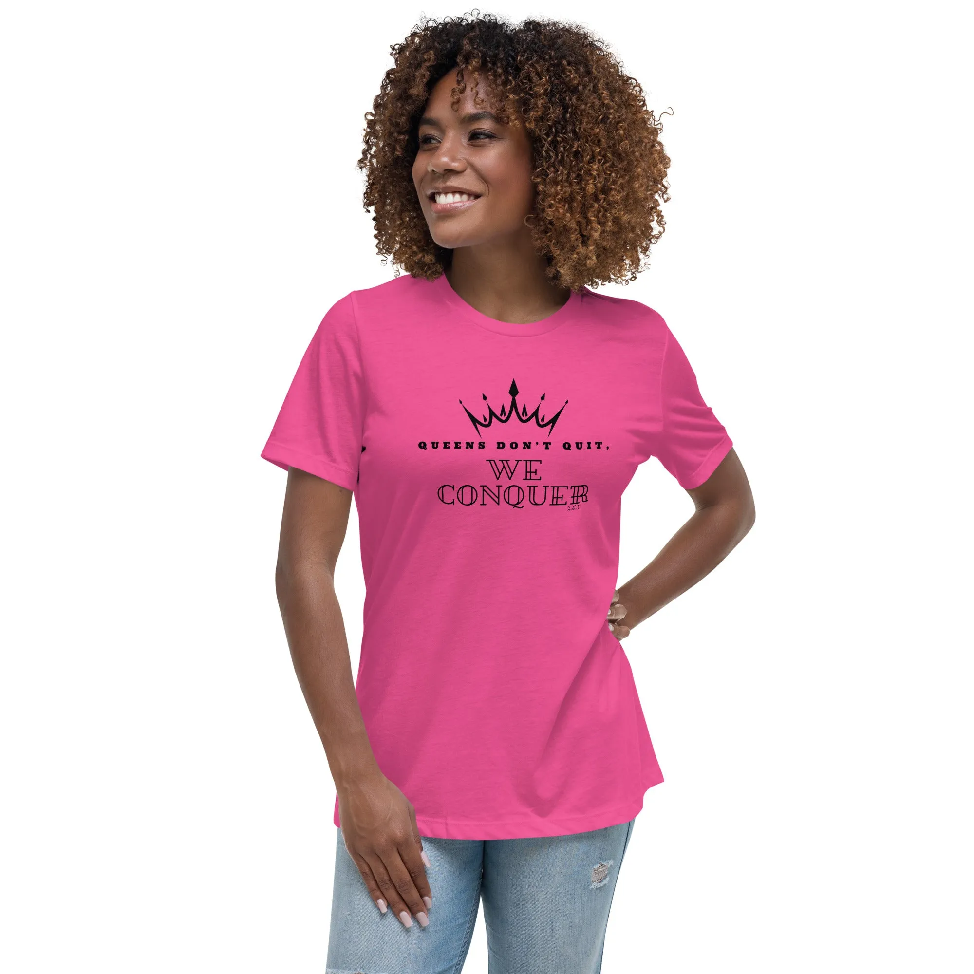WE CONQUER: Women's Relaxed T-Shirt