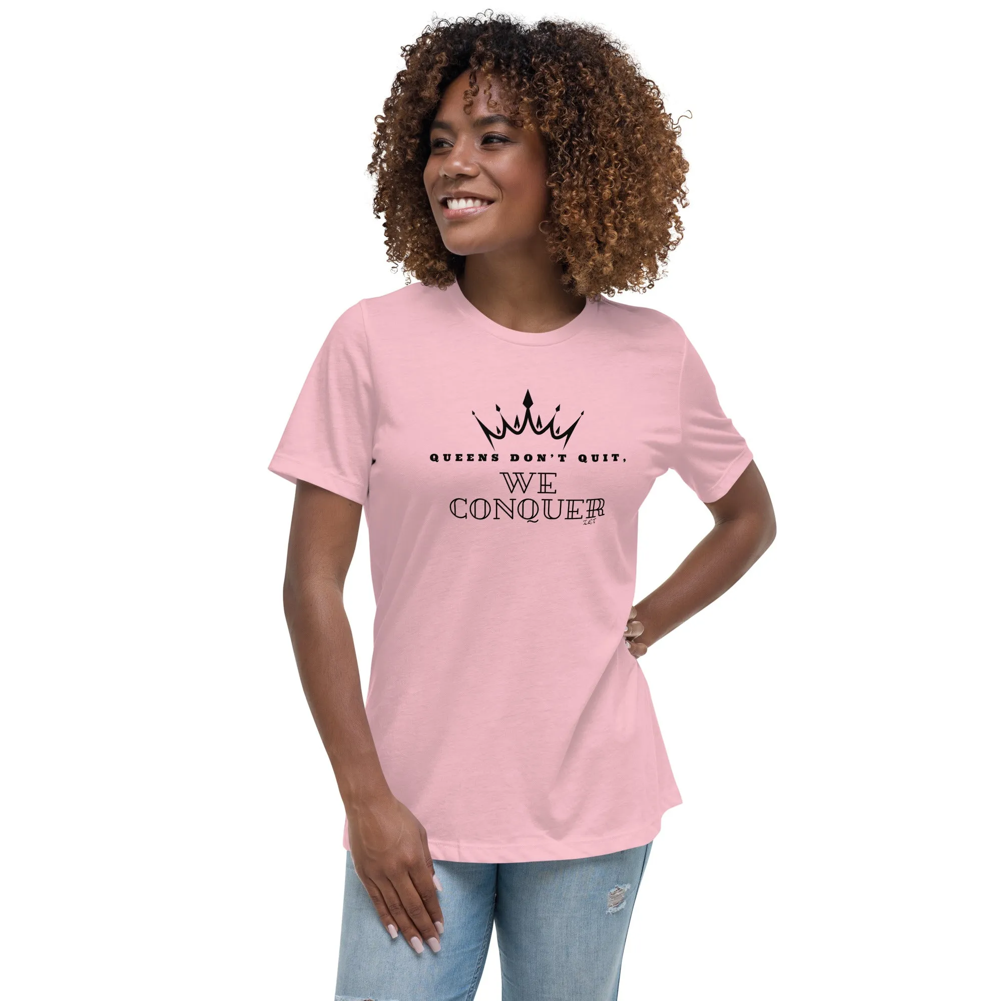 WE CONQUER: Women's Relaxed T-Shirt