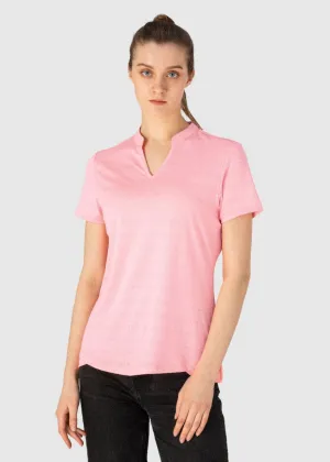 Women's Lightweight V-Neck Short Sleeve Polo Shirts