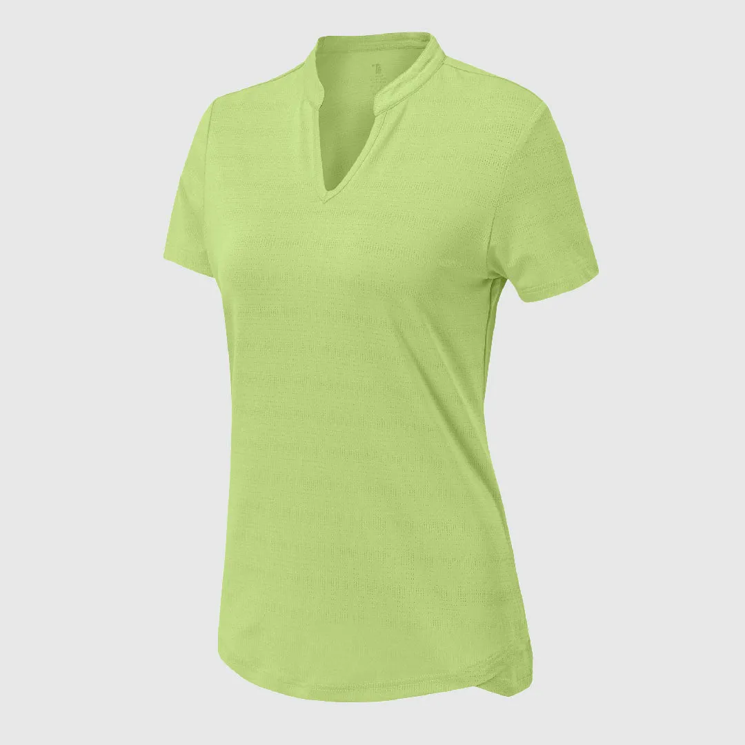 Women's Lightweight V-Neck Short Sleeve Polo Shirts