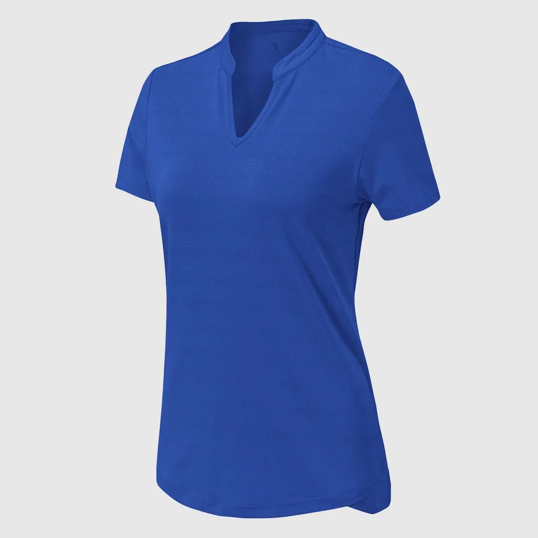 Women's Lightweight V-Neck Short Sleeve Polo Shirts