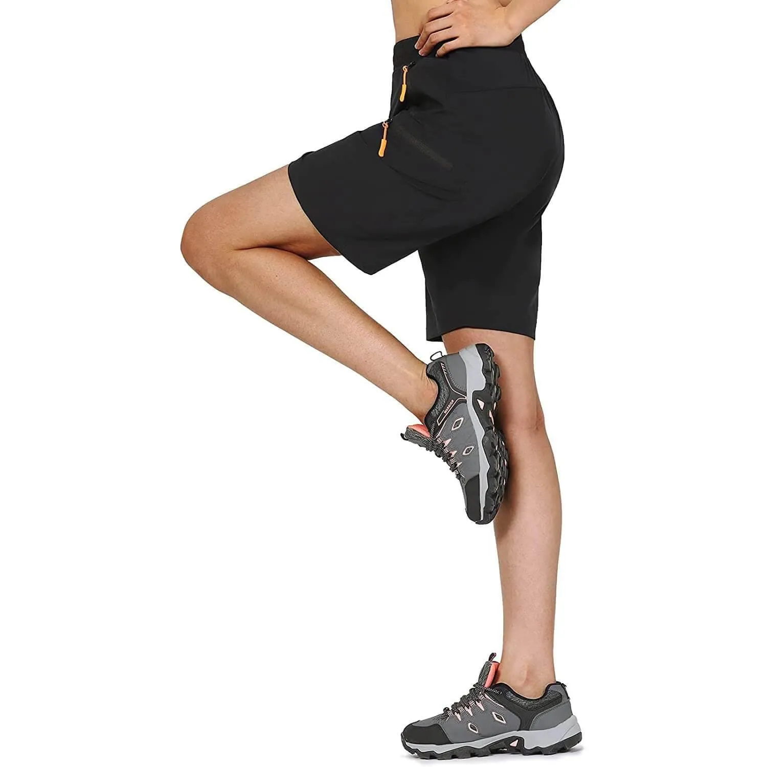 Women's Padded MTB Elstic Waist Hiking Shorts 07