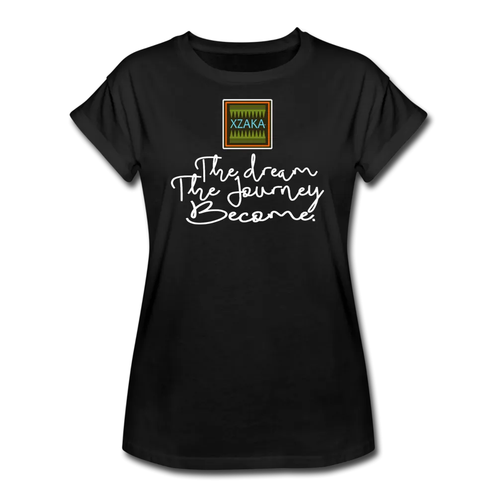 XZAKA - Women's 'DJB' Relaxed Fit T-Shirt -BLK.002