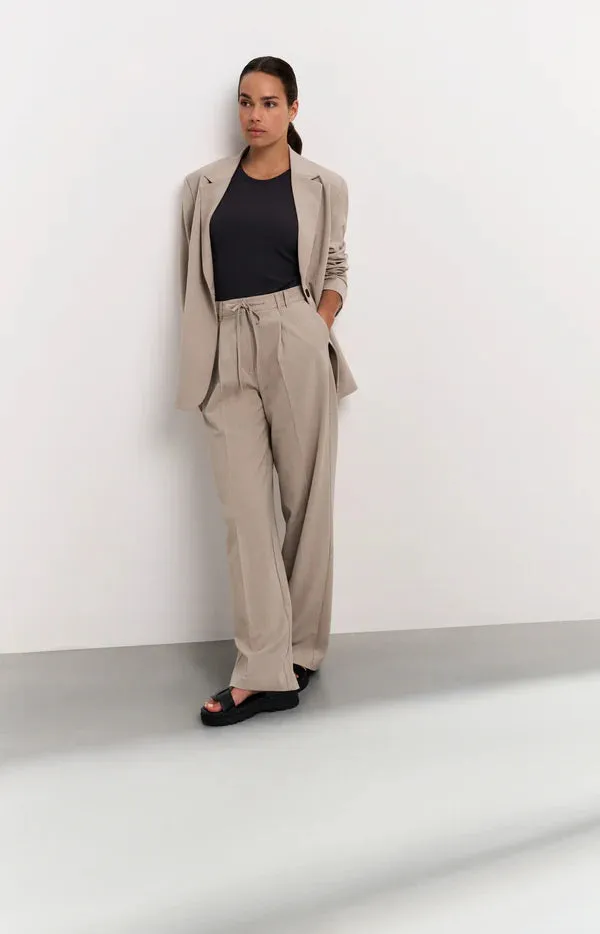 YAYA Wide Leg Pinstripe Trouser