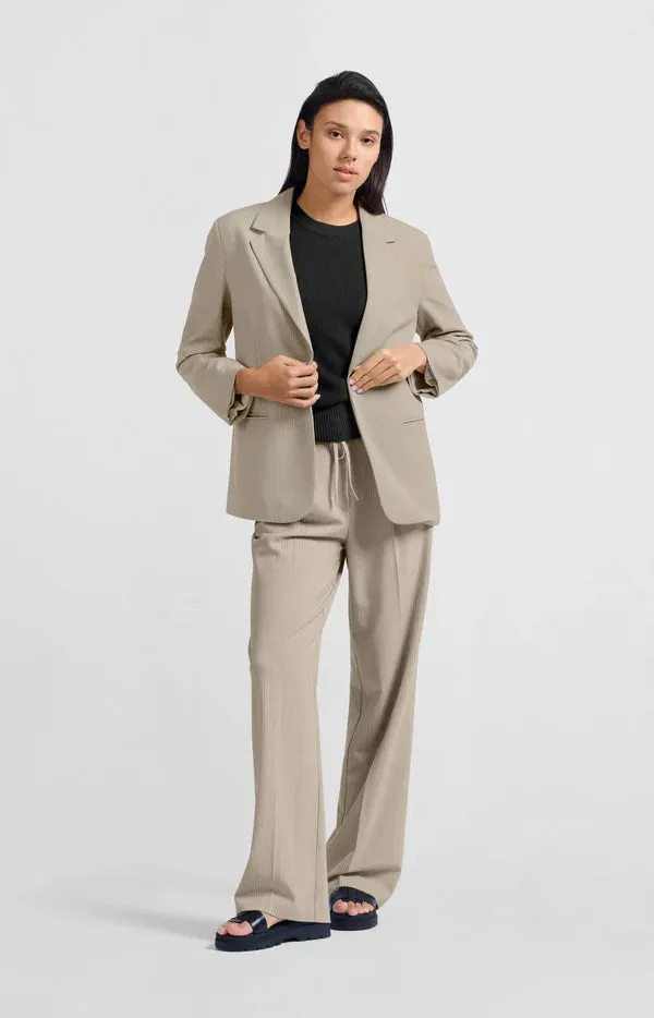 YAYA Wide Leg Pinstripe Trouser
