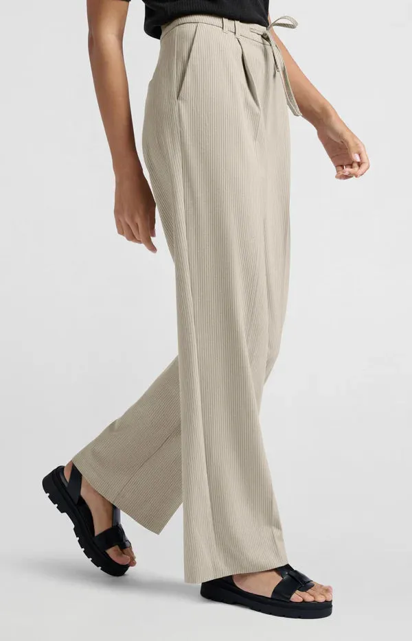 YAYA Wide Leg Pinstripe Trouser
