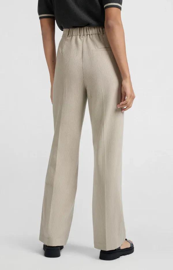 YAYA Wide Leg Pinstripe Trouser